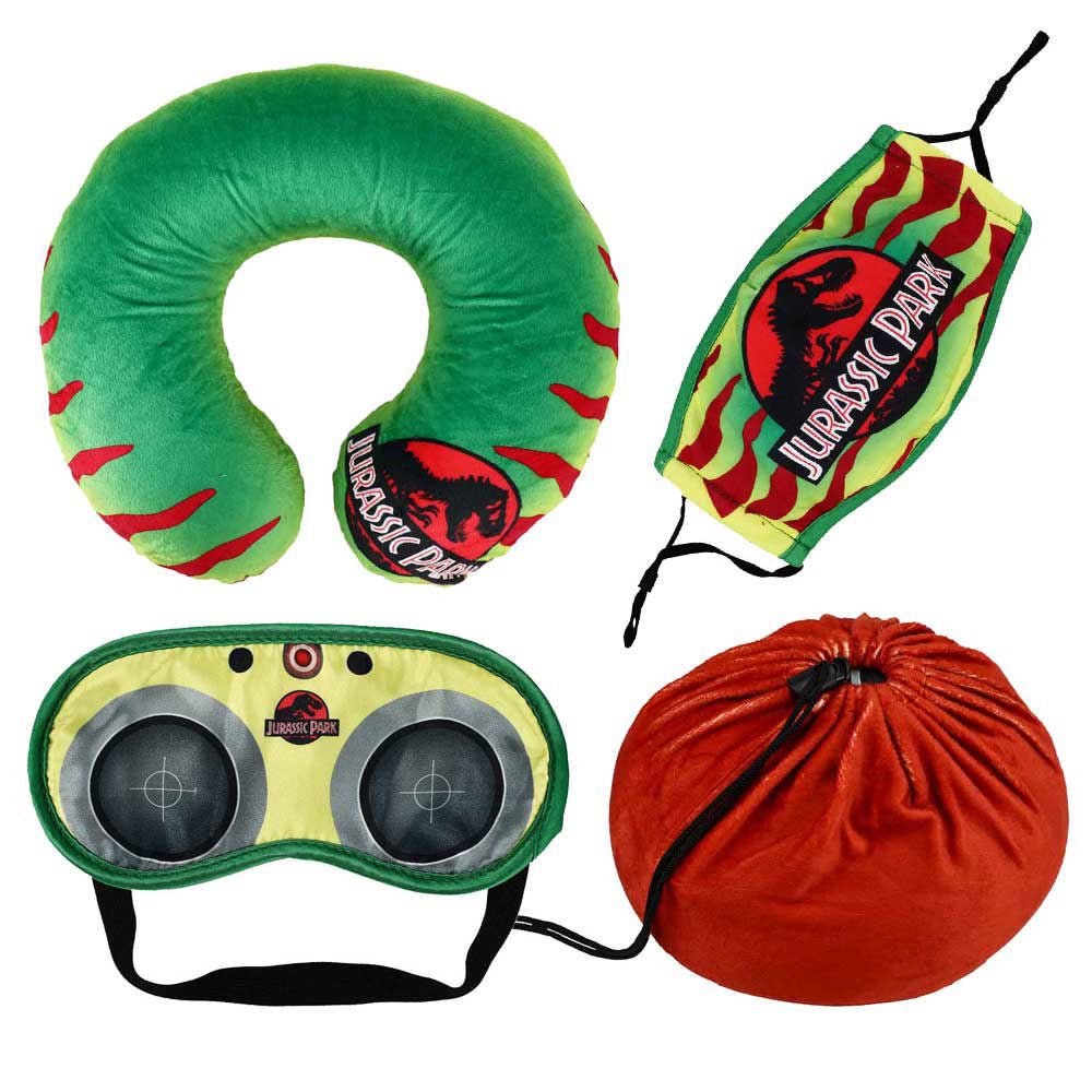 JURASSIC PARK ジュラシックパーク - NECK PILLOW, FACE COVER & EYE MASK TRAVEL SET / 限定 / 寝具 - PGS